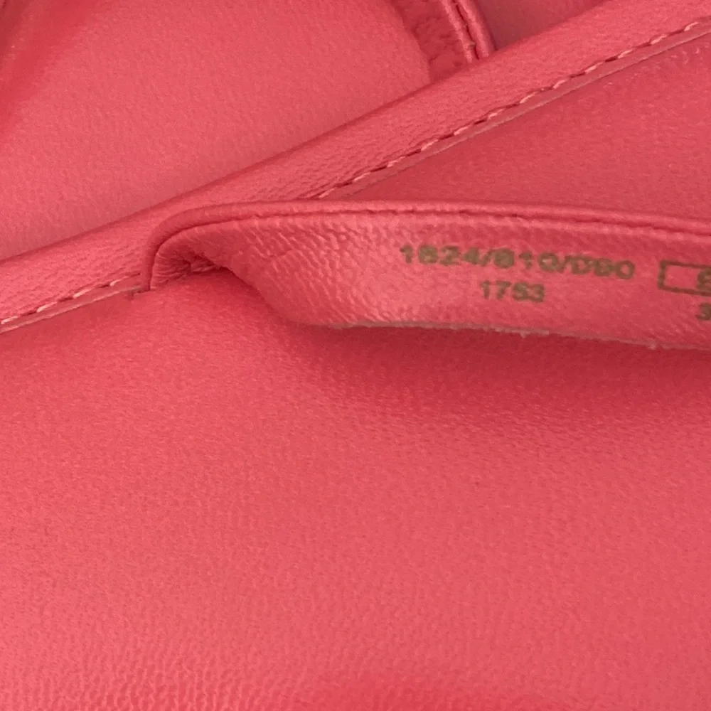 🌹NWOT. Zara Pink Leather Square Toe Slide Sandals. Size 6,5. Euro Size 37.